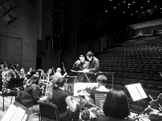 Gerraughty with the Stony Brook Symphony Orchestra